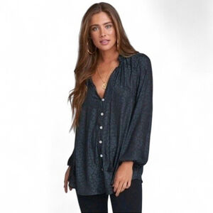 Show Me Your Mumu Alicia Black Leopard Tunic Sz S